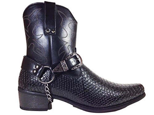 Alberto Fellini Crocodile Print Men's Cowboy Boots Under $50