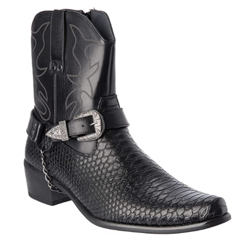Japan Men's Leather Cowboy Boots