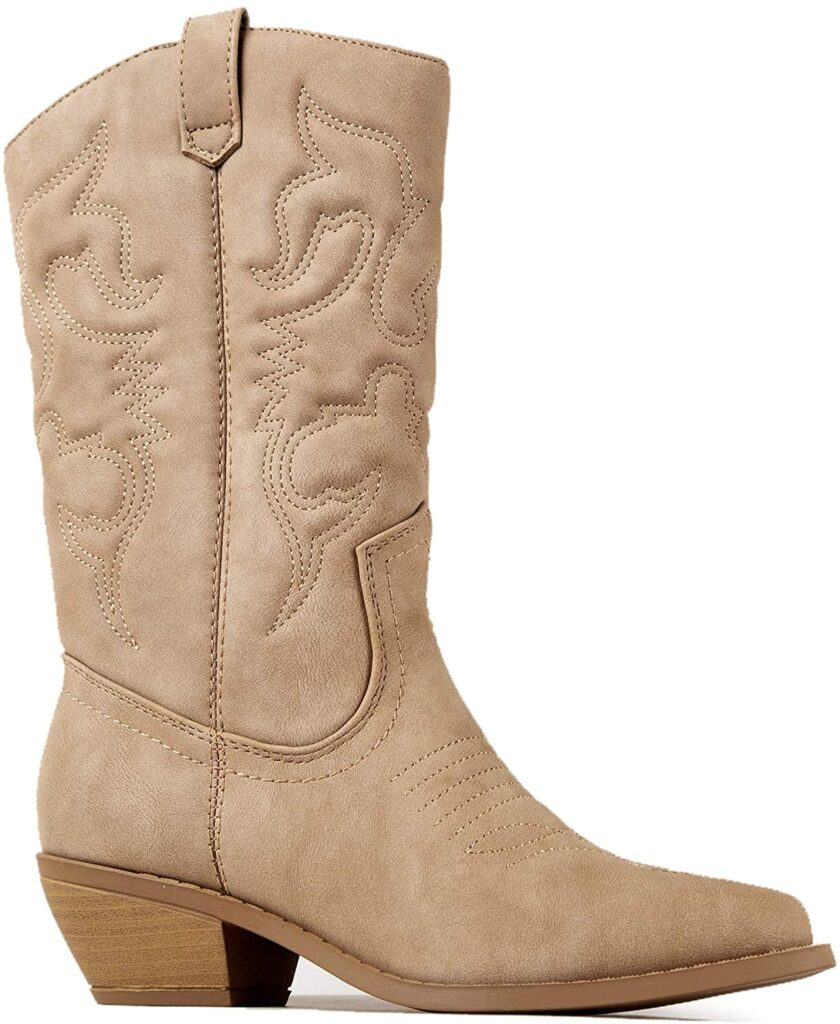 J. Adams Cowgirl Low Heel Western Boot For Girls