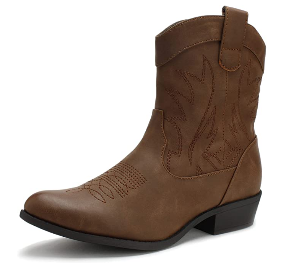 PEPPEP Western Cowgirl Ankle Boots For Women